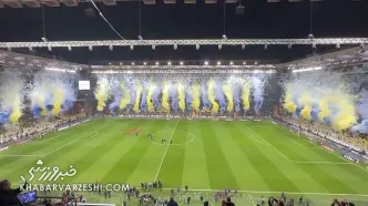 آتش بازی و جو بی نظیر قبل از مصاف جنجالی فنرباغچه - گالاتاسرای