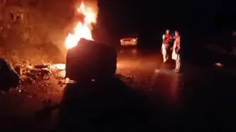 ریزش کوه در محور ایرانشهر-سرباز؛ تردد مختل شد