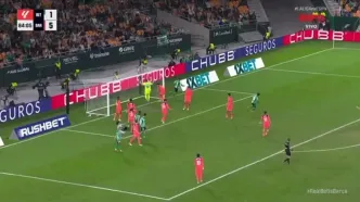 ویدیو: گل دوم رئال بتیس به بارسلونا توسط دیگو یورنته