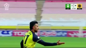 ویدیو: گل اول سپاهان به خیبر توسط محمد عسگری