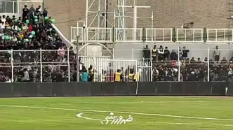 ویدیو| تختی خرم آباد دو ساعت مانده به شروع بازی پر شد!