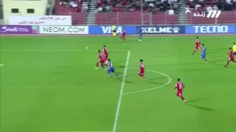 گل اول استقلال به المحرق توسط اسماعیل قلی‌زاده