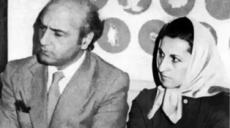 «علی شریعتی و پوران شریعت رضوی» در روز عروسی‌شان؛ سال 1337