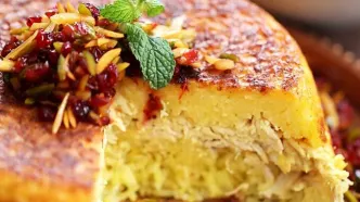 ناهار امروز: ته‌چینِ زرین؛ رمز و راز پلوی شاهانه با عطر جادویی زعفران