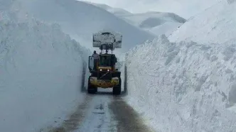 این منطقه زیر حجم انبوه برف دفن شد