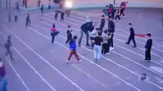 لحظه نجات جان یک دانش‌آموز توسط معلم تبریزی