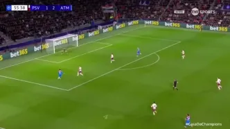 ویدیو: گل سوم اتلتیکو مادرید به آیندهوون توسط سورلوث