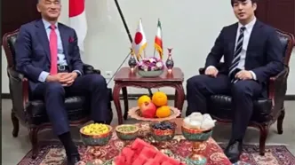 تبریک یلدای سفیر ژاپن با خواندن شعری از حافظ