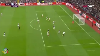 گل اول آرسنال به استون‌ویلا را ببینید + ویدیو