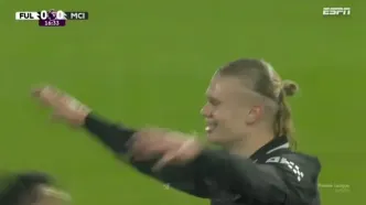 ویدیو: گل اول منچسترسیتی به فولام توسط هالند