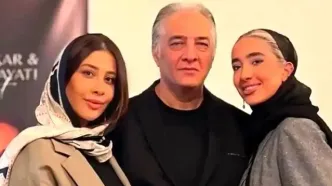 «ایرج نوذری» در مراسم عروسی‌اش در کنار «گوگوش»؛ سال 1370