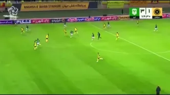 ویدیو: گل سوم خیبر به سپاهان توسط امیرحسین فارسی