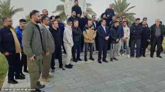 تصاویر؛  اعضای تیم ملی کشتی در زیارت عتبات عالیات