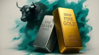افزایش قیمت طلا با تضعیف دلار | ادامه رکوردشکنی نقره همزمان با انتظار برای کاهش نرخ بهره فدرال رزرو