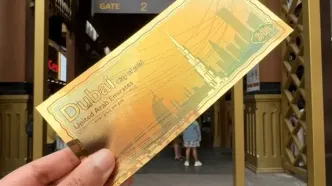 اسکناس‌های جدید امارات با طرح طلا خبرساز شد +فیلم