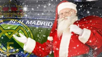ویدیو| کریسمس در کهکشان مادرید/ چهره سانتیاگو برنابئو عوض شد