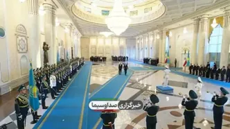 تصاویر مراسم استقبال رسمی از پزشکیان در کاخ ریاست جمهوری قزاقستان