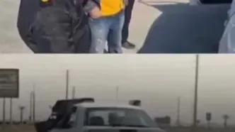 توقیف پژوی سه چرخ در جاده