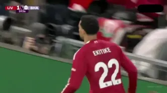ویدیو: گل دوم لیورپول به برایتون توسط اکتیکه