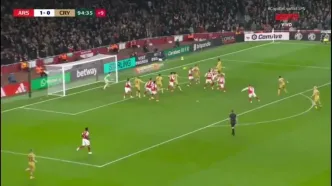 ویدیو: گل اول کریستال پالاس به آرسنال توسط مارک گوئهی