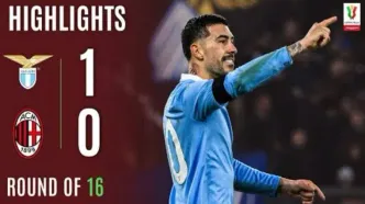 ویدیو| خلاصه بازی لاتزیو ۱ - میلان ۰/ انتقام شکست لیگ با حذف روسونری از جام حذفی