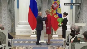 زاخارووا از پوتین نشان لیاقت گرفت