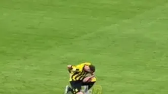 ویدئو: بنزما با کمردرد بازی با نسف قارشی را پایان داد