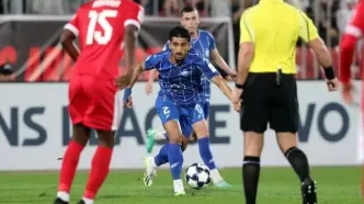 صالح حردانی بهترین بازیکن بازی استقلال و المحرق شد