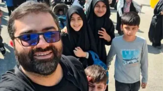 اسماعیل سقاب اصفهانی در غم از دست دادن همسر و دخترش نوشت