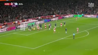 ویدیو: گل اول آرسنال به استون ویلا توسط گابریل