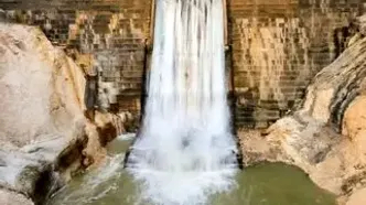 سد اخند عسلویه برای نخستین بار سرریز کرد