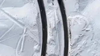 نمای برفی تونل گردنه «رخ» در چهارمحال و بختیاری