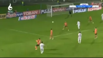 گل اول ملوان به مس رفسنجان + ویدئو