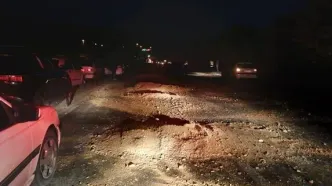 تصادف زنجیره‌ای ۱۶خودرو در بزرگراه امام علی