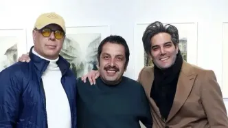 همنشینی ستاره‌ها در شبِ گالری همسر امیرعلی نبویان؛ از تیپ خاص کمند امیرسلیمانی تا حضور افتخاری حسن معجونی!