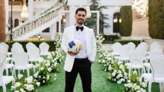 کلیپ عروسی امید عالیشاه کاملا فوتبالی شد