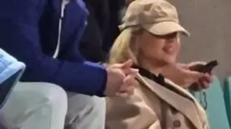 ببینید؛ همسر اوستون اورونوف تماشاچی ویژه بازی پرسپولیس-پیکان