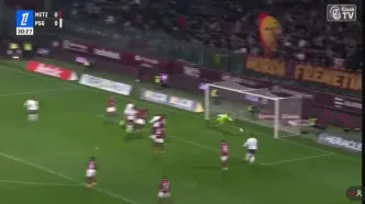 ویدیو: گل اول پاری سن ژرمن به متز توسط راموس