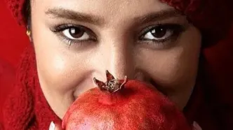 دیزاین یلدایی خانه بهاره افشاری با یک پیام خاص