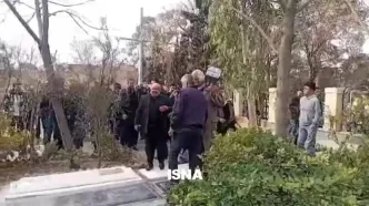 برگزاری مراسم خاکسپاری حمید طالقانی با حضور جمعی از هنرمندان