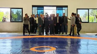 افتتاح خانه کشتی طرقبه با حضور قالیباف