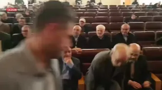 اولین ویدئو از مراسم تشییع کامران فانی / چه کسانی به تشییع نویسنده معروف رفتند؟ + ویدئو