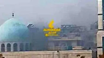 اولین تصاویر از انفجار مهیب یک مسجد در سوریه