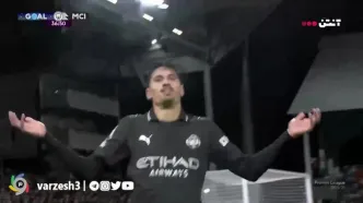 گل دوم منچسترسیتی به فولام+ ویدئو