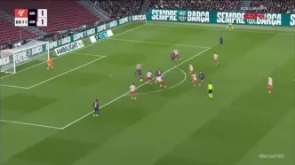 گل دوم بارسلونا به اتلتیکومادرید توسط اولمو