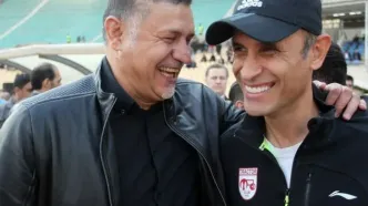 عکس زیرخاکی از علی دایی و یحیی گل‌محمدی