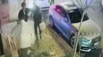 پرواز موتورسوار پس از تصادف شدید با خودرو