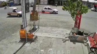 واکنش برق‌آسای آتش‌نشانان، پژو 206 را نجات داد