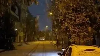 بارش سنگین برف در زنجان