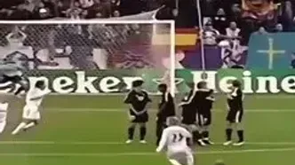 ویدئو: هنرنمایی دیوید بکام با پیراهن رئال مادرید